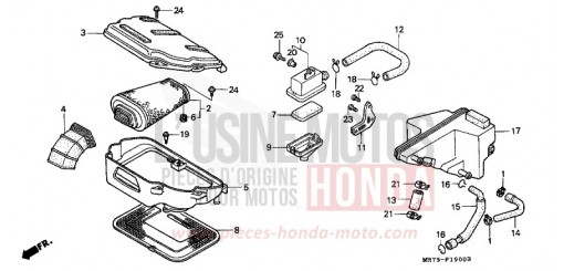AIR CLEANER VFR750RK de 1989